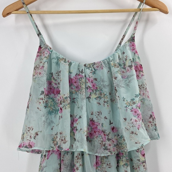 Cinderella by Disneyflowing princess floral hi low spaghetti strap dress medium - Picture 2 of 13